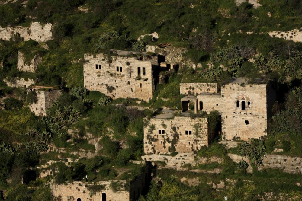 Remains of the village of Lifta in Jerusalem