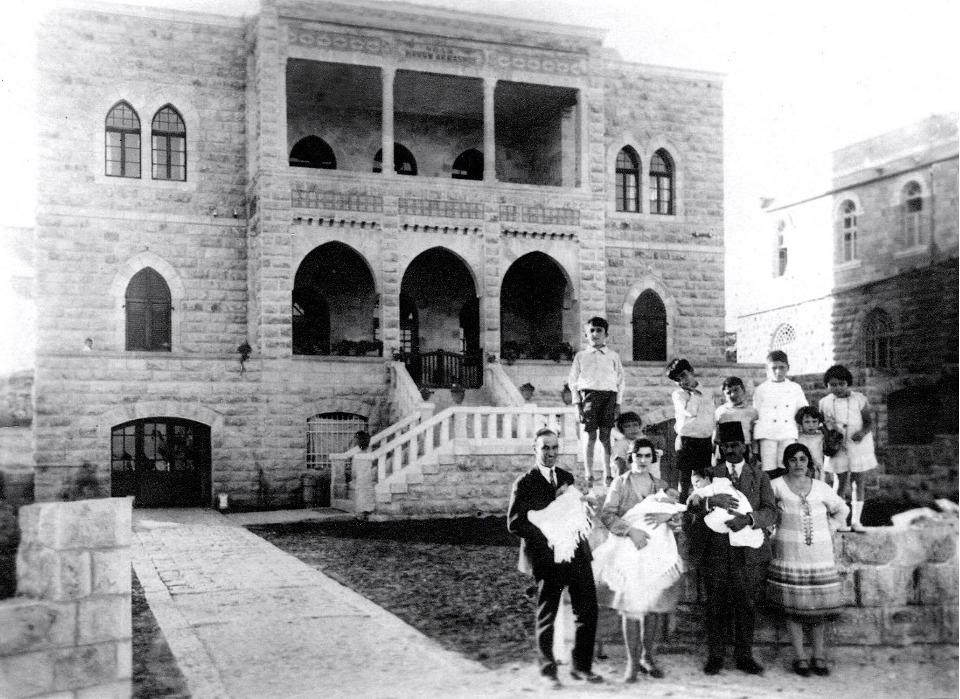 Bisharat house in the Talbiyya neighborhood of Jerusalem's New City, 1929