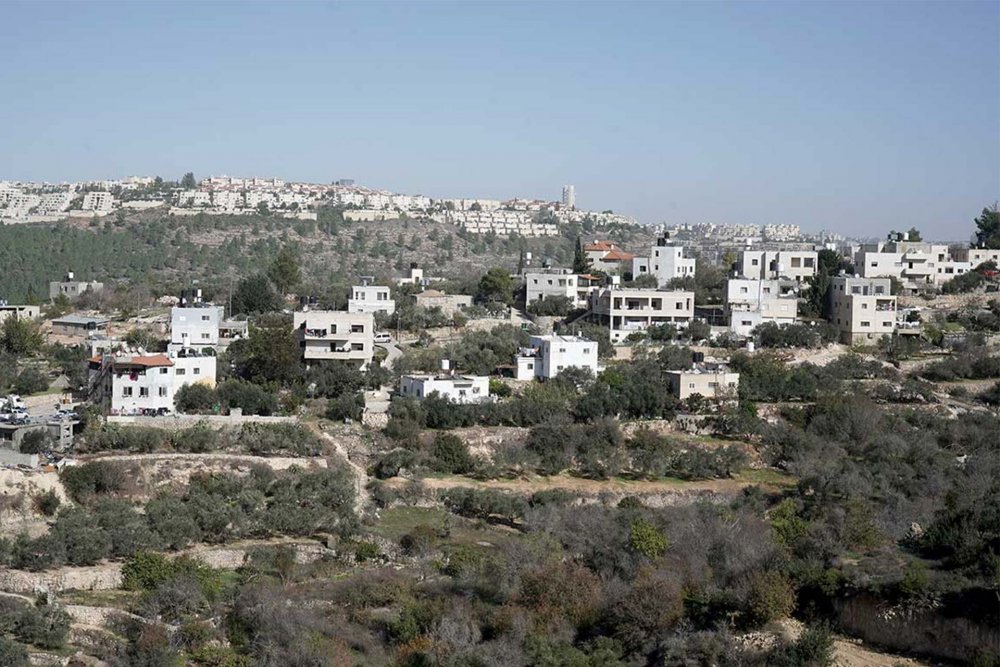 Homes with pending demolition orders in ‘Ayn Jweizeh, a neighborhood of al-Walaja village