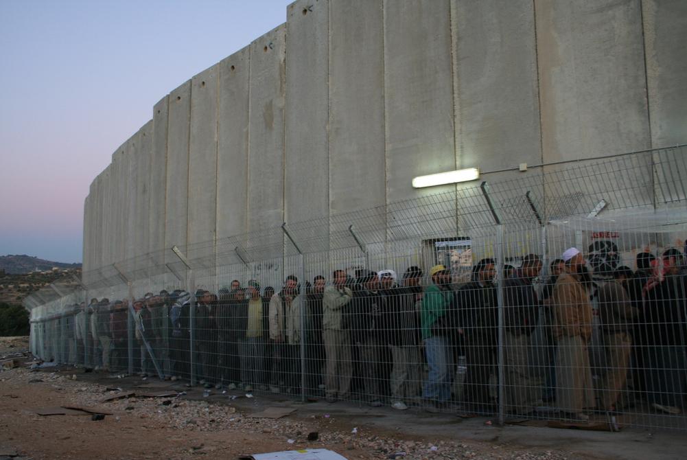 The closure forces West Bank workers with permits to queue early in the morning at checkpoint 300 between Bethlehem and Jerusalem