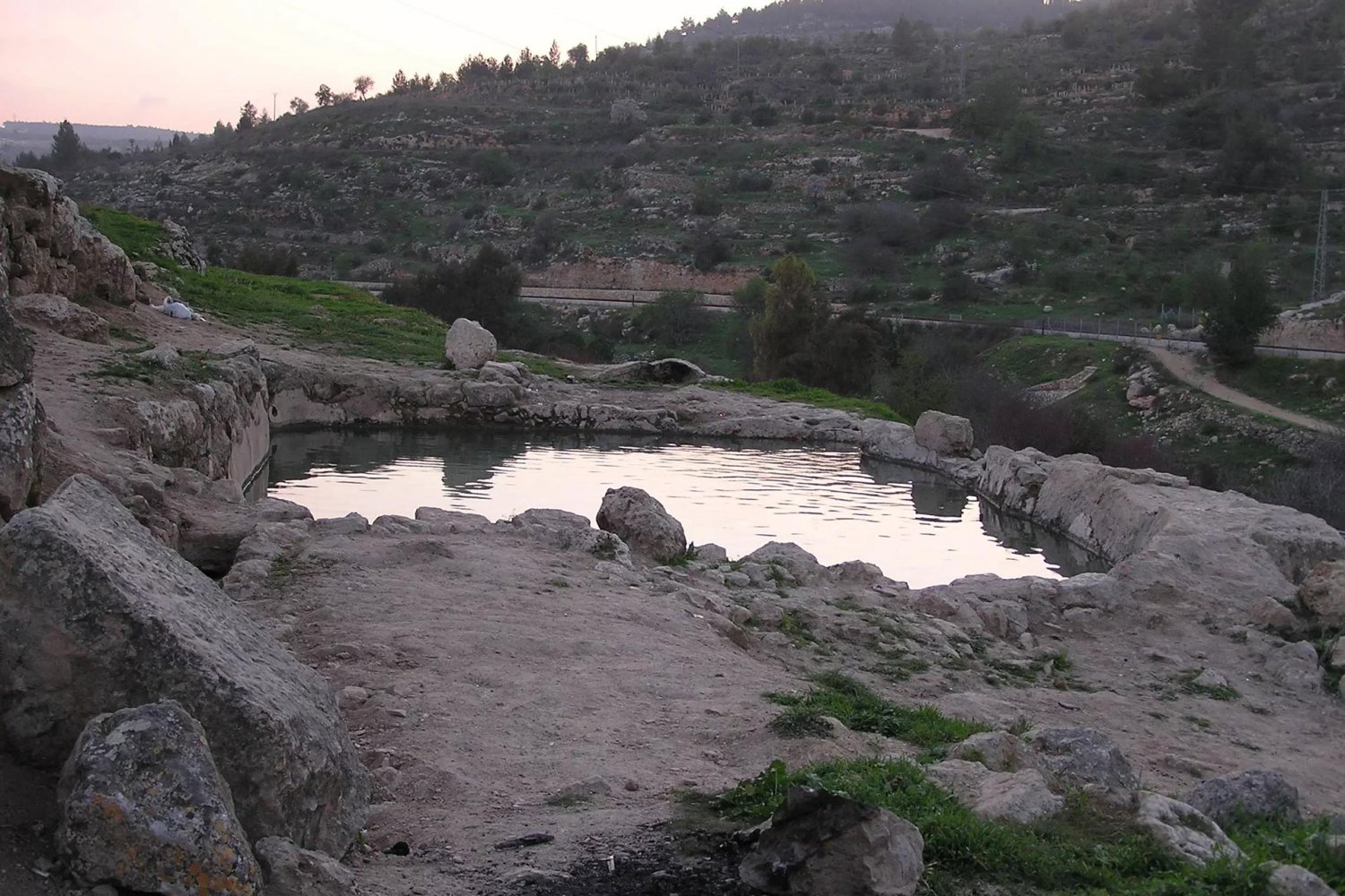 ‘Ayn Hinya spring pool before it was incorporated into the Israeli national park and made inaccessible to al-Walaja villagers