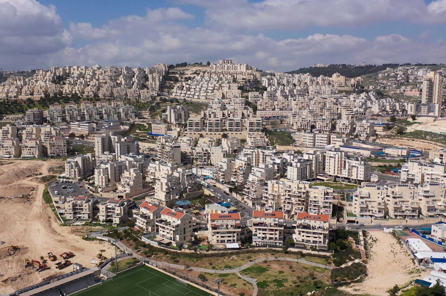 Har Homa settlement in the southern tip of Jerusalem, adjacent to Bethlehem